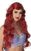 California Costume Mermaid Ariel-style Red Wig for Adults, Red, 7022-087