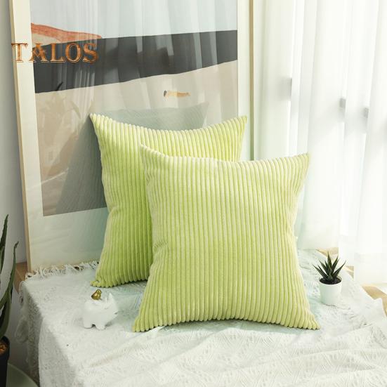 Плюшевая наволочка с полосатой текстурой, однотонная наволочка для украшения дивана, наволочка для подушки для гостиной, спальни, наволочка для подушки на сиденье автомобиля