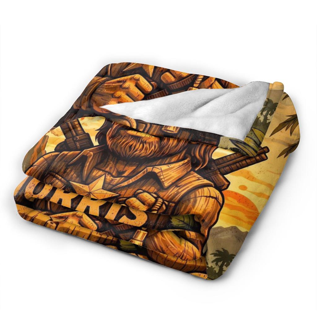 Chuck Norris Warm Blanket Camping Plush Throw Blanket Pattern Couch Chair Flannel Bedspread Sofa Bed Cover