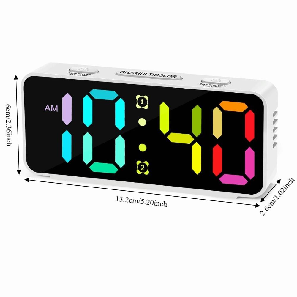 Multi-functional Desktop Alarm Clock 12/24H Display Digital Alarm Clock Table Clock Bedroom