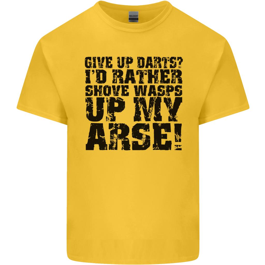 Give up Darts Player Funny Unisexs Light Cotton TShirt