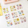 100 шт. Наклейки для скрапбукинга, телефона, бутылки для воды, игрушки, прозрачные, водонепроницаемые, мультяшные ПВХ наклейки, милый узор, украшение для блокнота