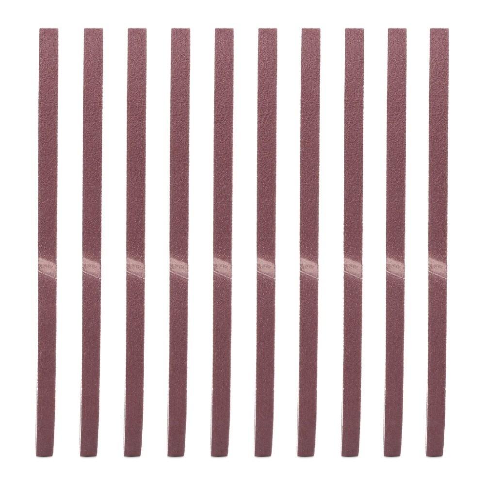 10pcs 3/8 x 21 Inch Abrasive Bands 533 x 9mm Sandpaper Sander Belts Metal Grinding
