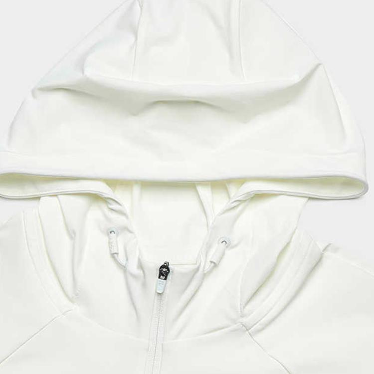 Fila Легкая трикотажная куртка с капюшоном для занятий легкой атлетикой, женская, цвет Звездный белый, A61W521501F-WT