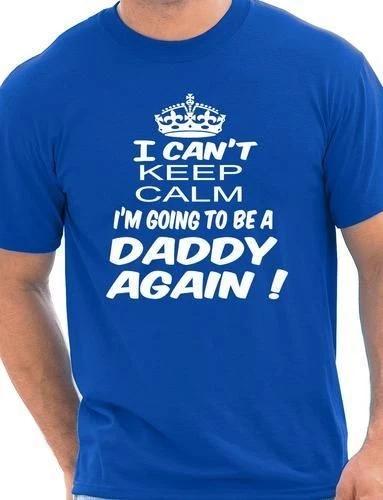 Keep Calm I'm Going To Be A Daddy Again Funny Mens T Shirt Size S-XXL