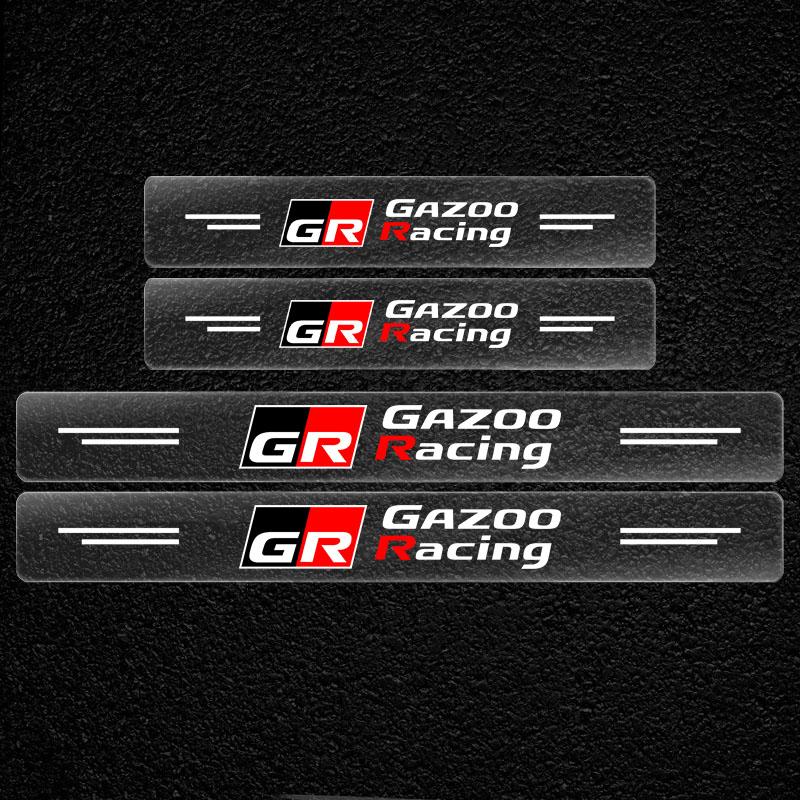 Car Threshold Sticker Scratch Resistant Transparent Film Protector for Toyota Rav4 Camry Prius TRD Venza GR Prado Aqua Hilux