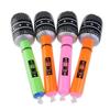6Pcs Blow Up Inflatable Plastic Microphone 24Cm Party Favor Kids Toy Gift (Random Color)