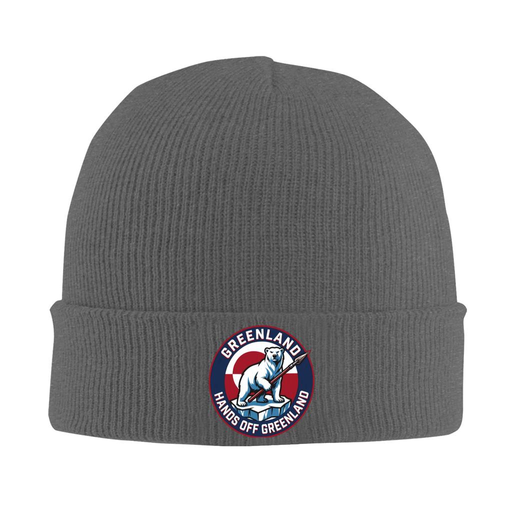 Hands Off Greenland Beanie Hats Bonnet Hats Men Women Trendy Kpop Knit Hat Autumn Winter Graphic Warm Caps