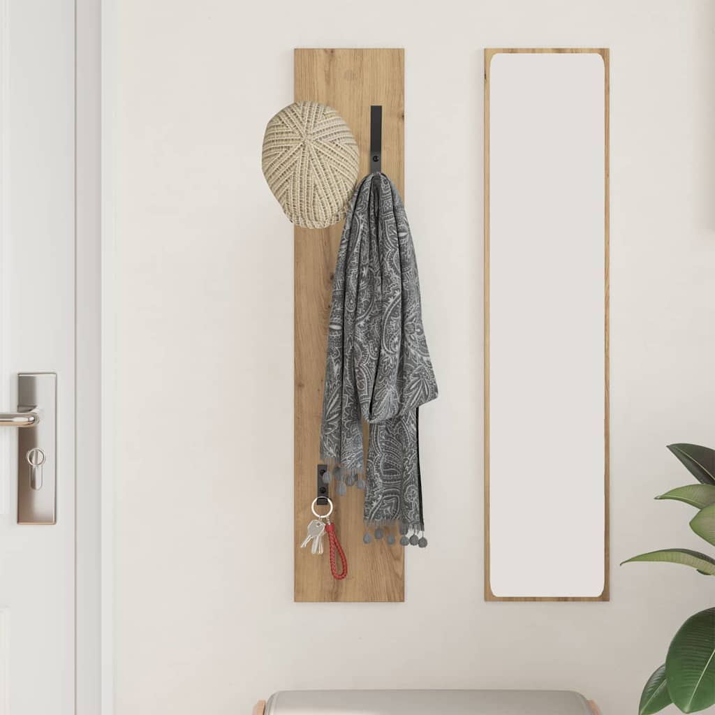 Wall mounted nightstand Artisan Oak 20 x 1.5 x 100 cm