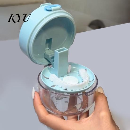 Контейнер для хранения зубных протезов, Футляр-держатель с зеркалом, Инструмент для снятия, Щетка для чистки, Герметичный кейс для элайнеров, Держатель для ванной, Стоматологический контейнер для ортодонтических аппаратов