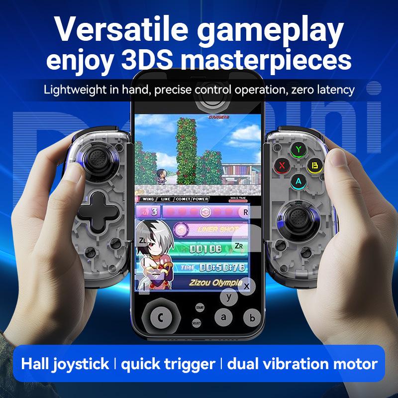 Игровой контроллер D6mini Stretch с беспроводным/проводным двойным режимом для SWITCH, Android, iOS и мобильных телефонов