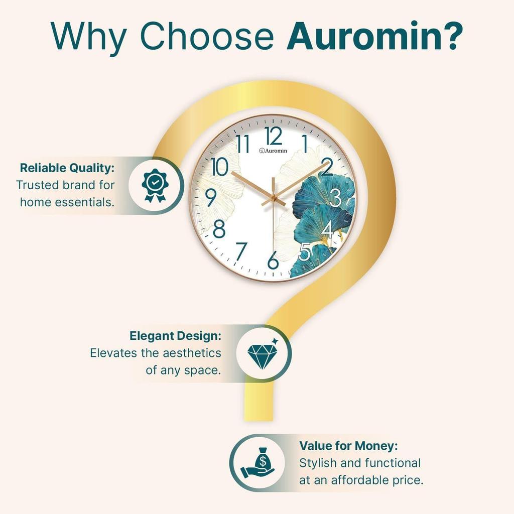 Designer Wall Clock for Bedroom Stylish | Modern Wall Clock for Hall, Home, Office, Kitchen | Latest Luxury Premium Unique Quartz Fancy Wall Watch