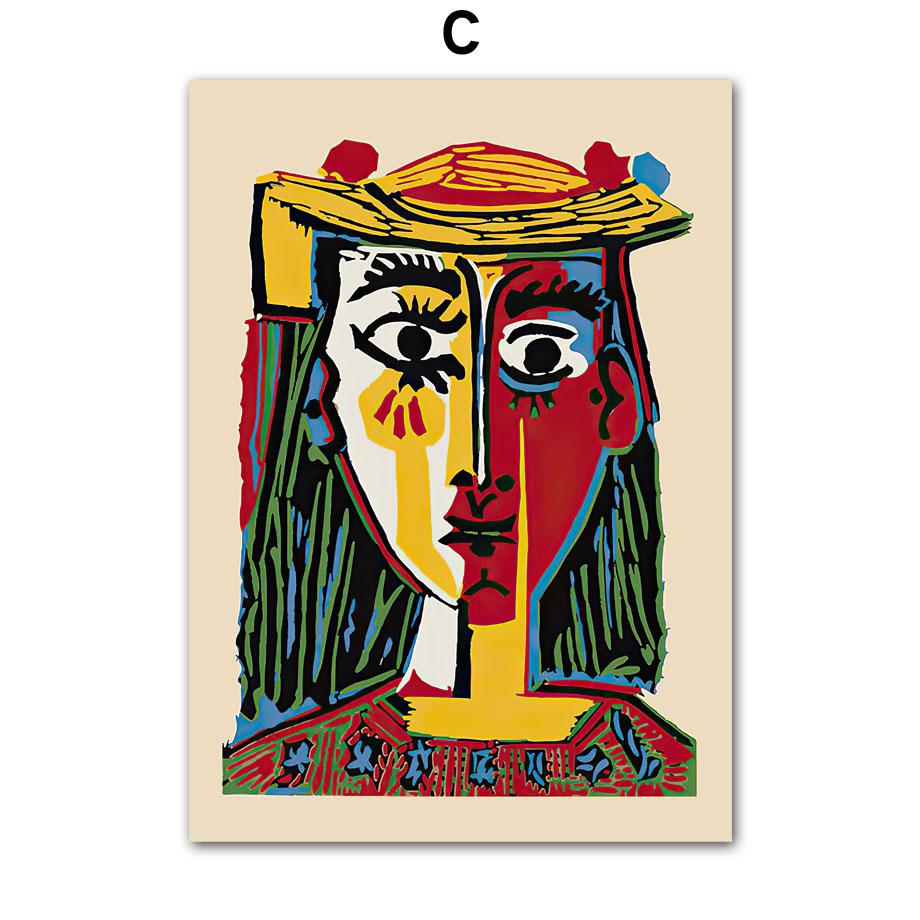 Абстрактная фигура, линия, колбаса, собака, кошка, Пикассо, настенная живопись на холсте, плакаты на скандинавскую тему и принты, настенные панно, декор для гостиной