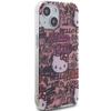 Hello Kitty HKHCP15SHDGPTP iPhone 15 / 14 / 13 6.1" розовый жесткий чехол IML-метки Граффити