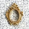 New European Fashion Creative Gifts Victorian Style Retro Resin Mini Angel Oval Small Photo Frame Accessories Positioning Frame