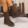 Fashion New Thick-soled Non-slip Warm Snow Boots Winter Round Head Suede Sexy Comfortable Casual Walking Boots for Women