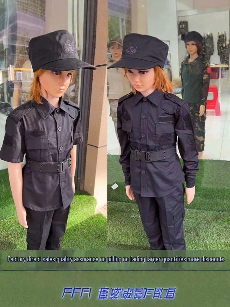 Kids' Police and SWAT Uniform Set: Boys' Police, Girls' SWAT, Camouflage Soldier Set.