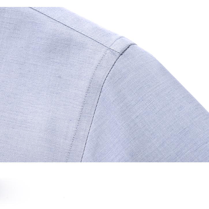 High Quality Modal Linen Business Mens Formal Shirts Long Sleeve Elastic Solid Comfortable Male Dress Shirt