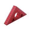 45/90 Degree Metric Scale Precision Angle Ruler Aluminum Alloy Thickened Triangle Ruler Multifunction Woodworking Tool