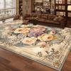 European Style Home Decoration Living Room Rug Non-slip Cute Girl Room Decor Carpet Floral Design Dressing Table Mat Washable