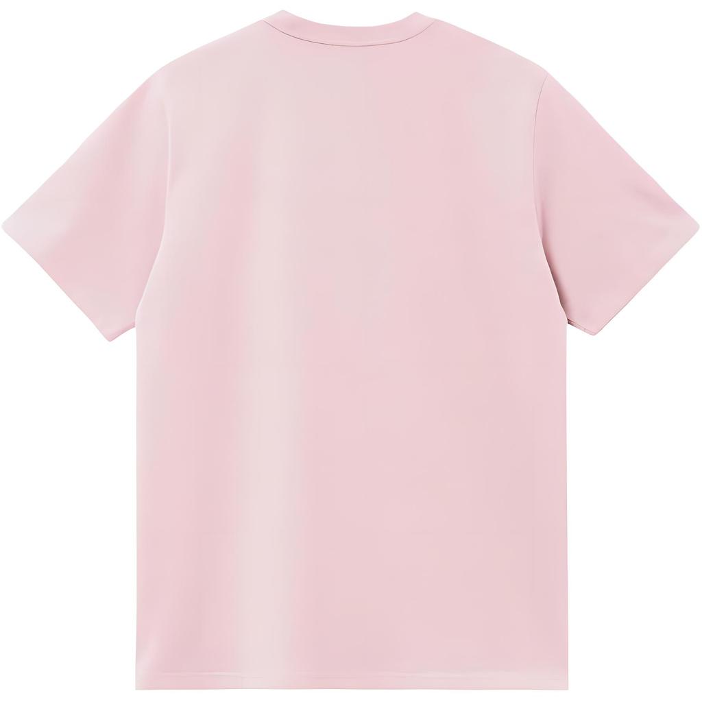Carhartt WIP Мужская футболка с коротким рукавом, однотонная, с круглым вырезом и карманом, S/S, I030434-2P7-XX