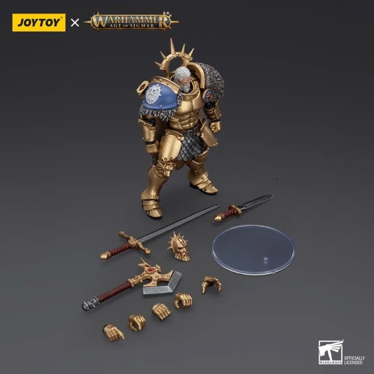 JOYTOY Warhammer Stormcast Eternals Черный Клык Серебряный Волк Хендрик Масштабная Экшн-фигурка 1/18 (Собранный)