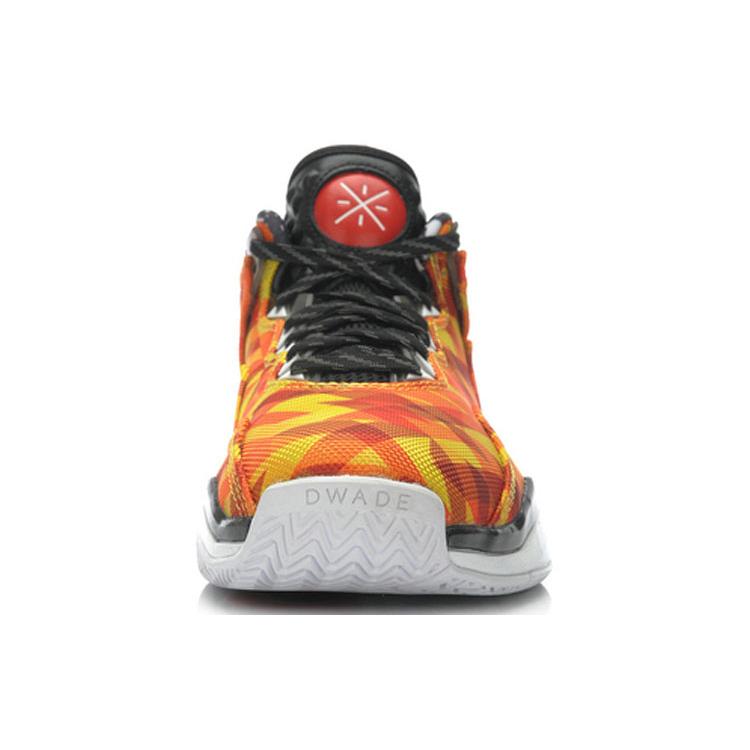Li Ning WOW 3 Модные Нескользящие Легкие Нескользящие Легкие Средние Баскетбольные Кроссовки Мужские Оранжево-Желтые ABAJ013-26