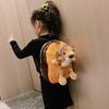 Zebra Lion Tiger Giraffe Flamingo Print Children Plush Backpack Detachable Doll