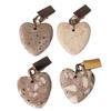 4 Pcs Table Cloth Clips for Outside Table Tablecloth Weights Clips Marble Heart Shape Heavy Duty Tablecloth Pendant