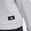 Adidas Толстовка с капюшоном W Fi 3B, однотонная, с принтом большого логотипа, с длинным рукавом, женская, белая H24083