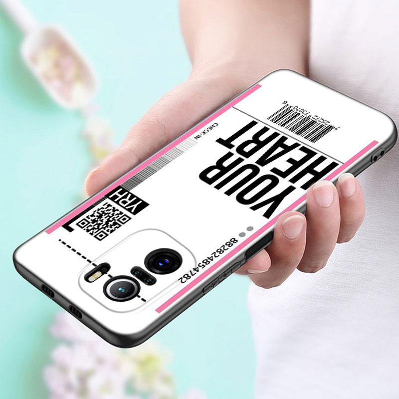 Наклейка на проездной билет Париж Чехол для телефона для Xiaomi POCO F2 F3 M2 M3 M4 X3 X4 Pro NFC F4 GT 5G F1 X2 C3 C31 C40 M5S TPU Черная крышка