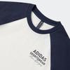adidas Футболка Унисекс Белый/Чернильный Синий JZ2337