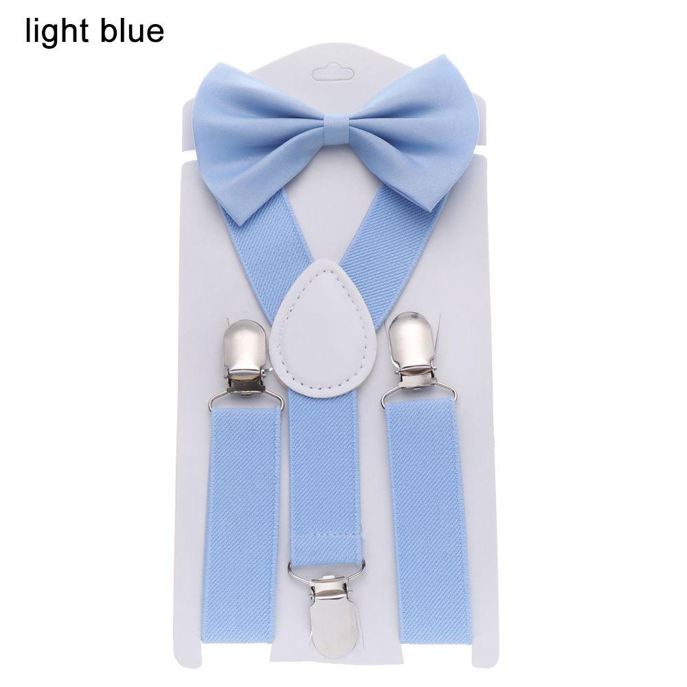 Модные детские свадебные платья подтяжки для детей мальчиков девочек с бабочкой регулируемые ремни аксессуары
