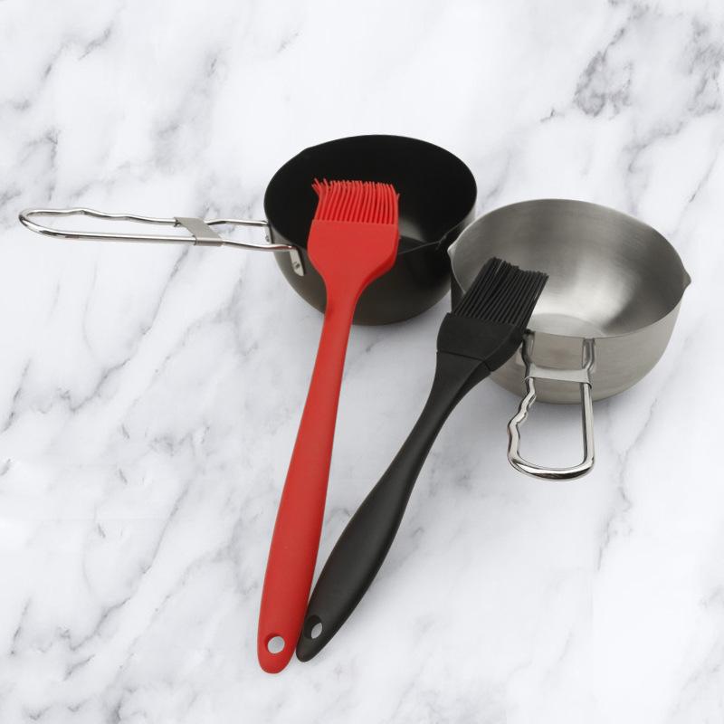 Мини-маленькая кастрюля из нержавеющей стали для защиты от брызг масла, маленькая кастрюля для наливания масла и соуса, бытовая кастрюля для жарки и кипячения, барбекю