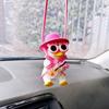 Супер крутая черная утка, украшение для автомобиля, модные солнцезащитные очки, ожерелье, качели, утка, аниме, автомобильные аксессуары, интерьер