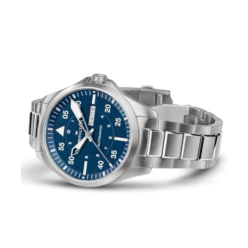 Hamilton Khaki Aviation Pilot Day Date Automatic Watch, Gent, H64635140, Authentic Warranty [Official Import]