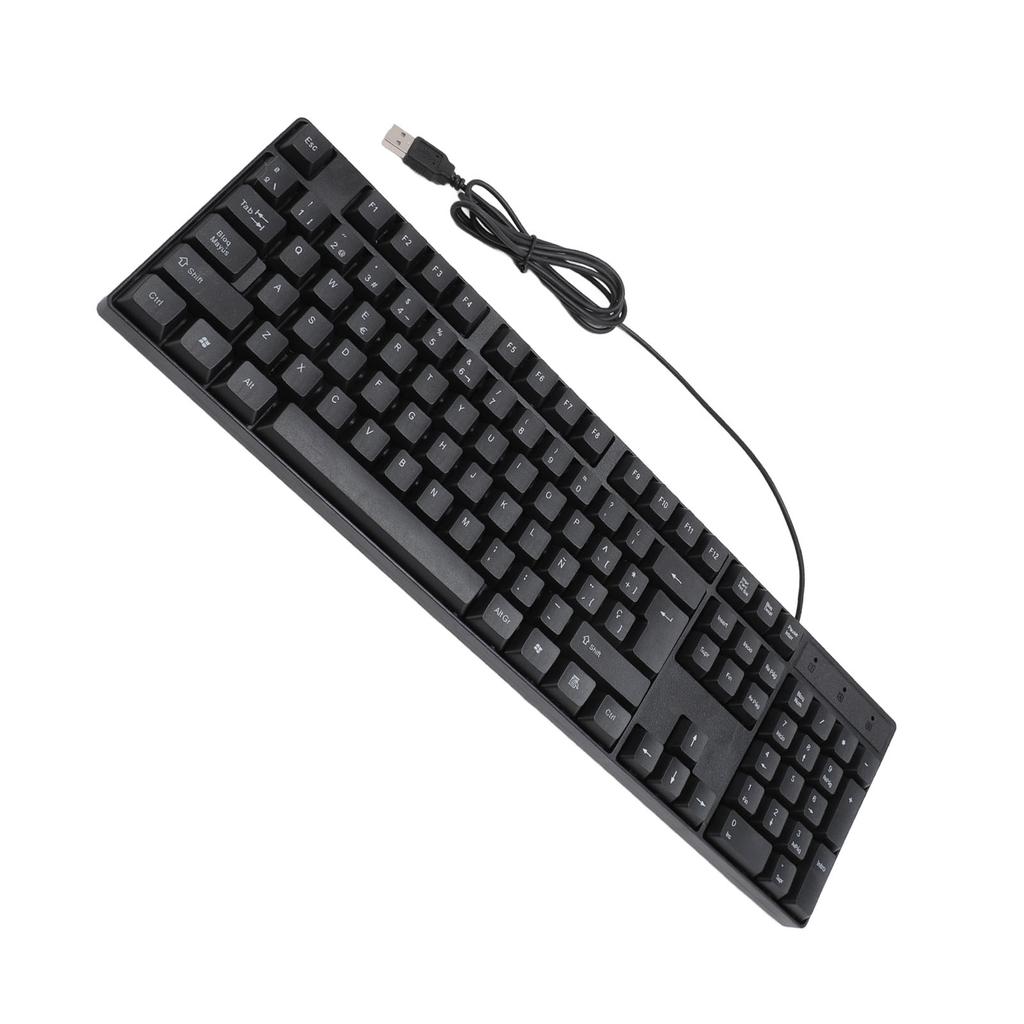 K1800 Minority Language Keyboard 104 Keys 4.2ft Cable Ergonomic Design USB Wired Gaming Keyboard