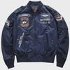 Men's Korean Embroidered MA1 Pilot Jacket - Spring & Autumn Trendy Baseball Style, Large Sizes Available
