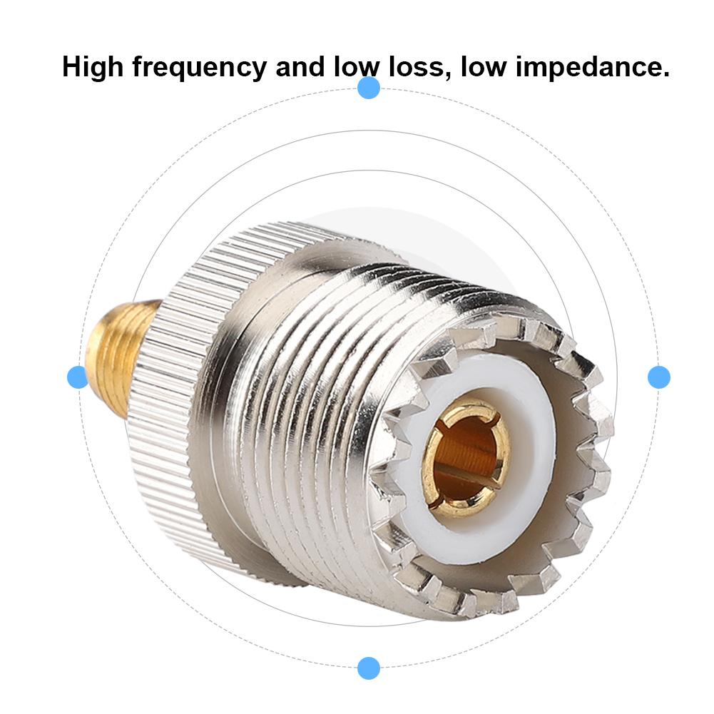 2PCS UHF Female S0239 to SMA F адаптер RF коаксиальный адаптер конвертер разъем