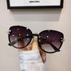 Модные круглые солнцезащитные очки для женщин, винтажные темно-коричневые солнцезащитные очки в корейском стиле, солнцезащитные очки для путешествий, пляжные очки с защитой UV400