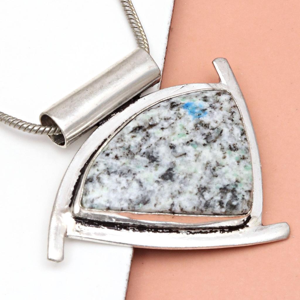 Ювелирные изделия из драгоценных камней яшмы, серебряное ожерелье ручной работы, этническая нить макраме