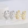 Xin Shi'S Personality Is Sweet, Slightly Inlaid Bow Ear Buckle 2 024 Trendy Niche Design Sense Exquisite Fashion Ear