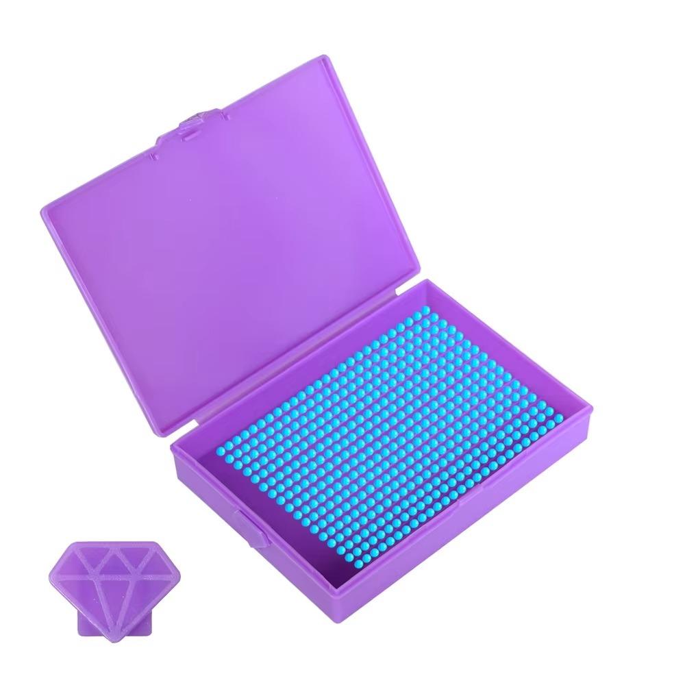 Embroidery Flip Top Diamond Painting Tray Diamond Painting Bead Sorting Trays for Nail Art