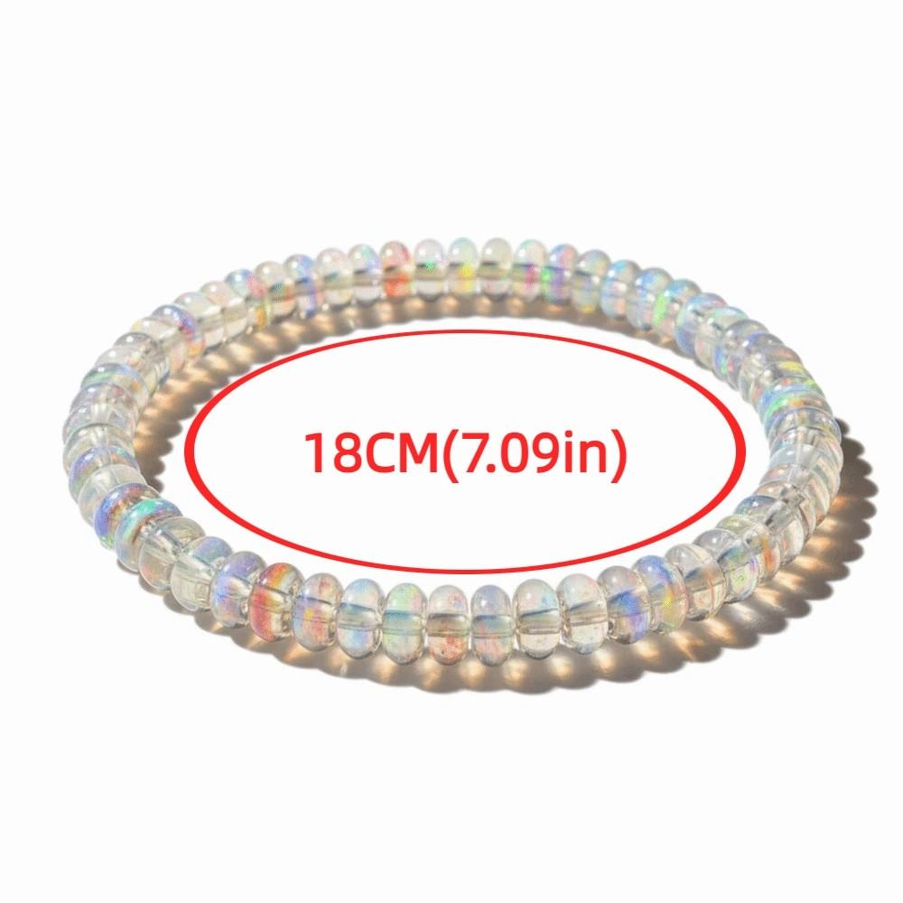Stretchable Rope Laser Crystal Bracelet Elastic Cord Fashion Jewelry  Daily Wear