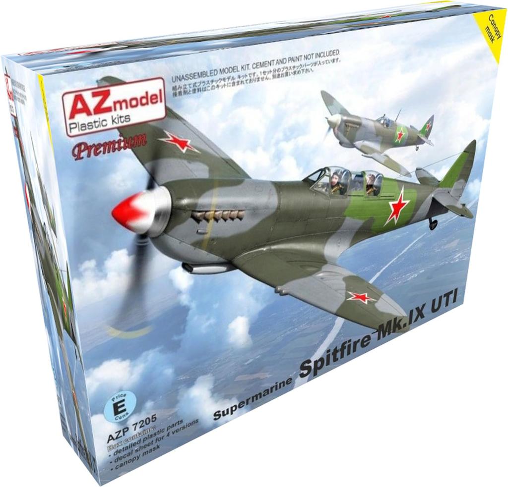 AZ Models Supermarine Spitfire UTI Premium Edition Пластиковая модель AZMP7205 1/72 Mk.IX