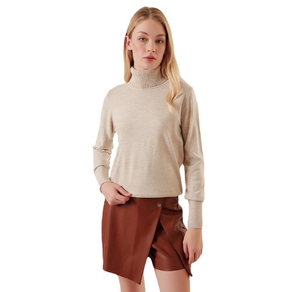 Fierte Женский свитер Bgdt47000 Водолазка Трикотаж