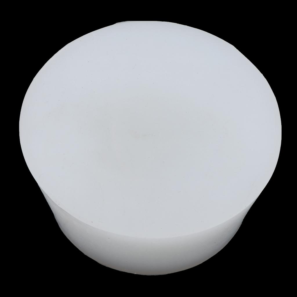 1x белая твердая силиконовая пробка, водонепроницаемая резиновая пробка без отверстия для шлюза для вина, домашнего пива, аксессуары