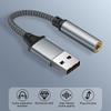 Usb External Sound Card 3.5Mm Jack Female Audio Adapter Headphone Micphone Sound Adapter For Pc Laptop Usb To 3.5Mm Audio Cable