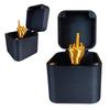 1/2Pcs Middle Finger Gift Box Popping Golden Middle Finger Case Desktop Decoration Teasing