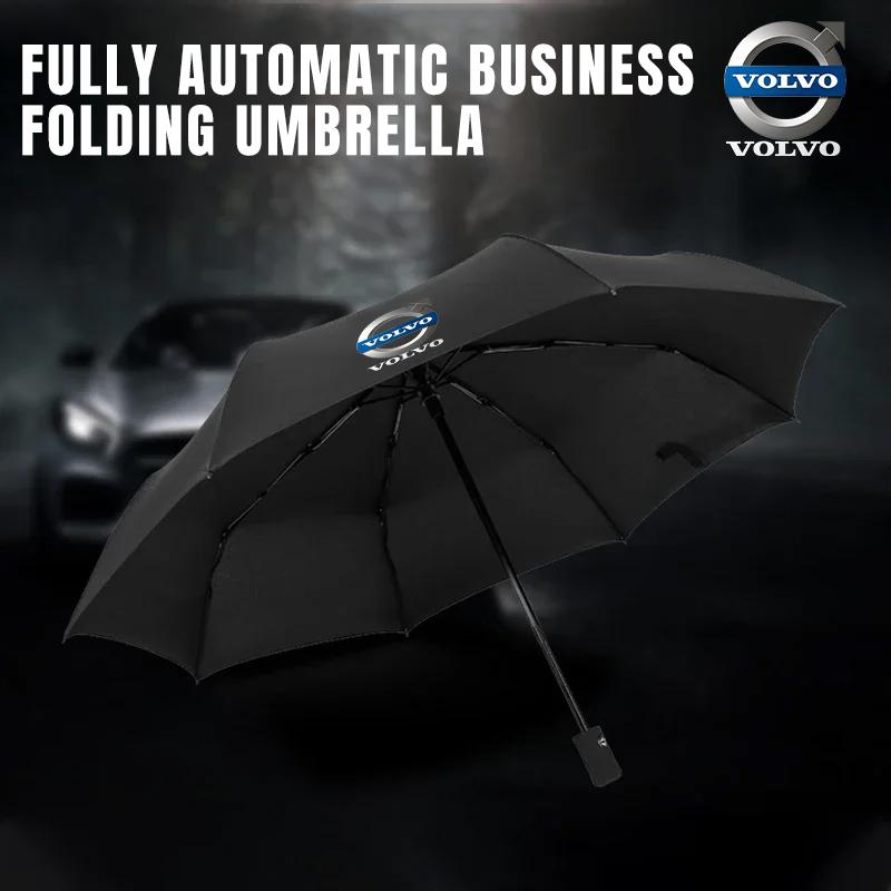 Windproof Double Layer Resistant Umbrella Fully Automatic Rain For Volvo XC60 V40 V50 V60 S60 XC90 XC40 S40 XC70 C30 C70 C40 S70